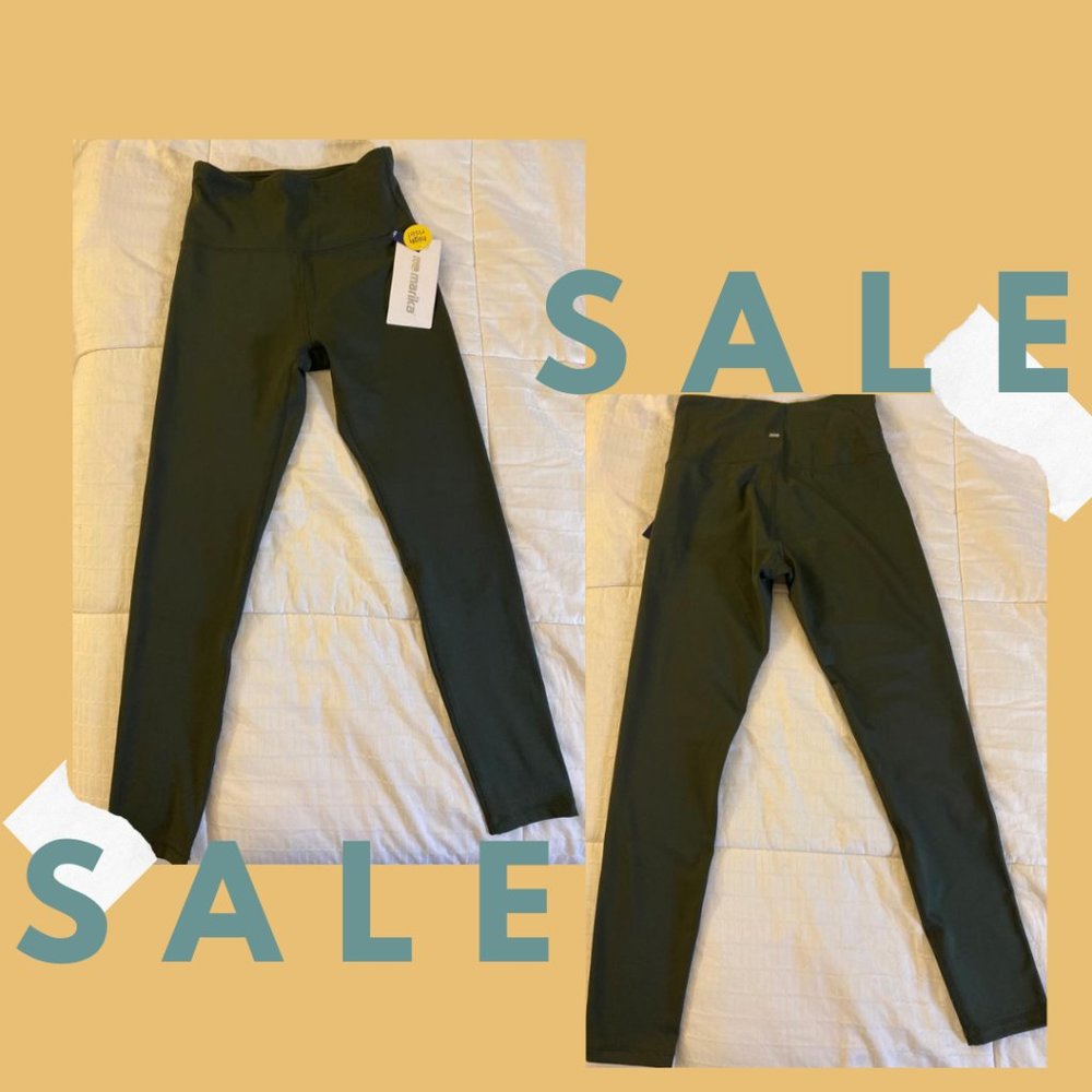 Olive high rise leggings (sports)